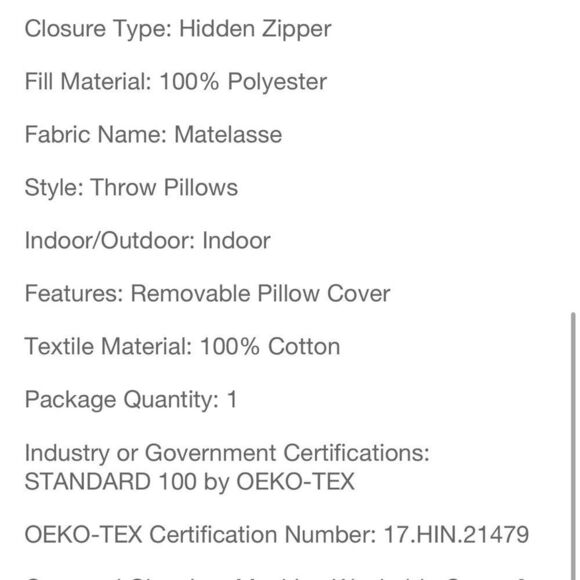 HEARTH & HAND NEW heathered off-set stripe lumbar bed pillow -gold - Picture 6 of 6